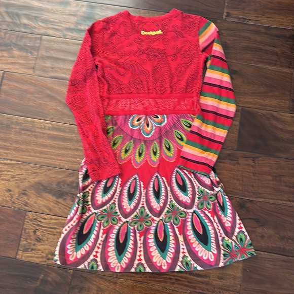 Desigual | Multicolor Long Sleeve tricot Dress size 9/10 - Picture 9 of 11